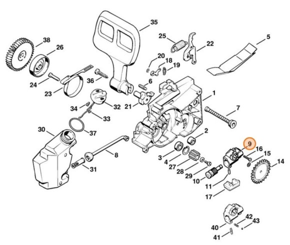 Корпус насоса STIHL 12086403000