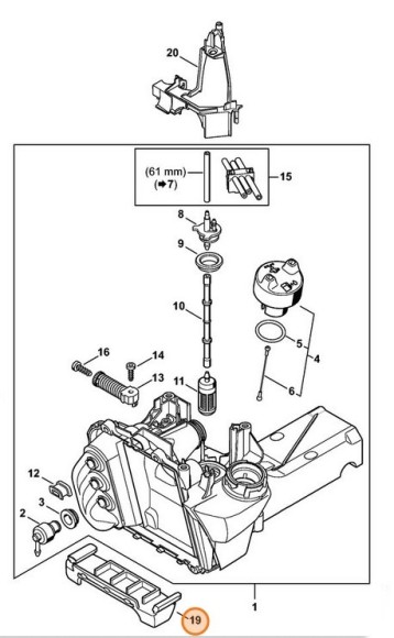 Опора STIHL 42383540100
