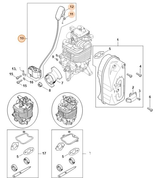 Модуль запалювання STIHL 42824001308