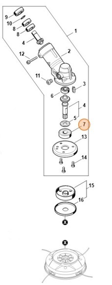 Радіальний шарикопідшипник DIN625-630 STIHL 95030038284