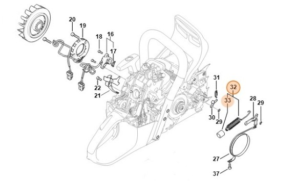 Пружина розтягнення STIHL 11411605502