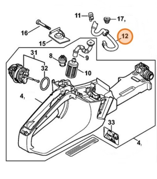 Шланг STIHL 11433587702