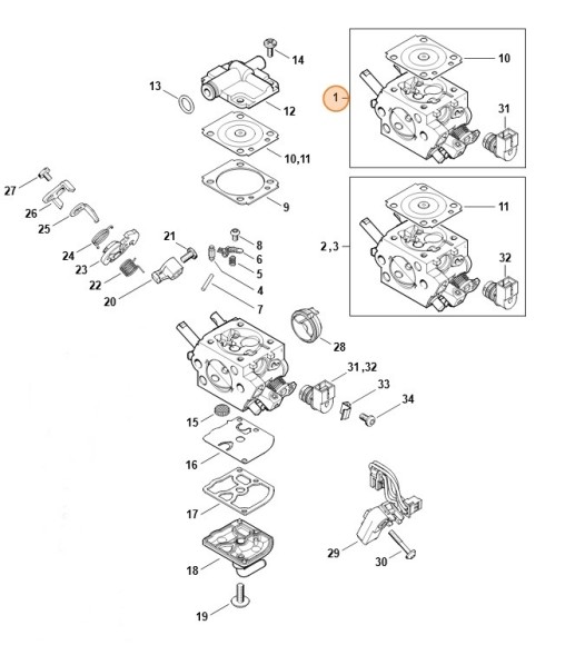 Карбюратор 1145/22 STIHL 11451200622