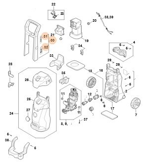 Каркас ручки (RE027905610)