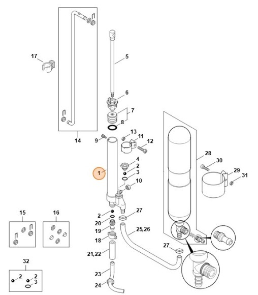 Корпус насоса STIHL 42477004000