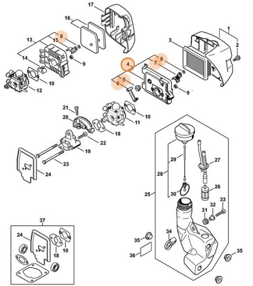Корпус фільтра STIHL 41401402803