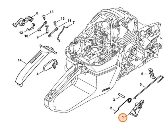 Основной рычаг управления дросселем (11421821000)