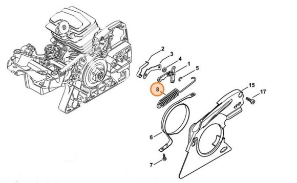 Пружина розтягнення STIHL 11431627901