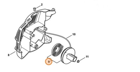 Ролик стартера с пружиной (41441901100)