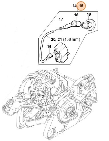 Пристрій управління STIHL 11414004732