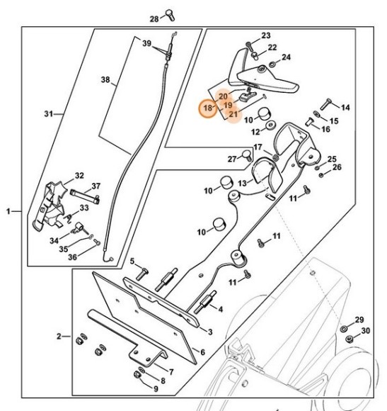 Блокуючий важіль STIHL 42247902000