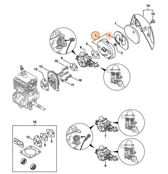 Корпус фільтра STIHL 41441402800