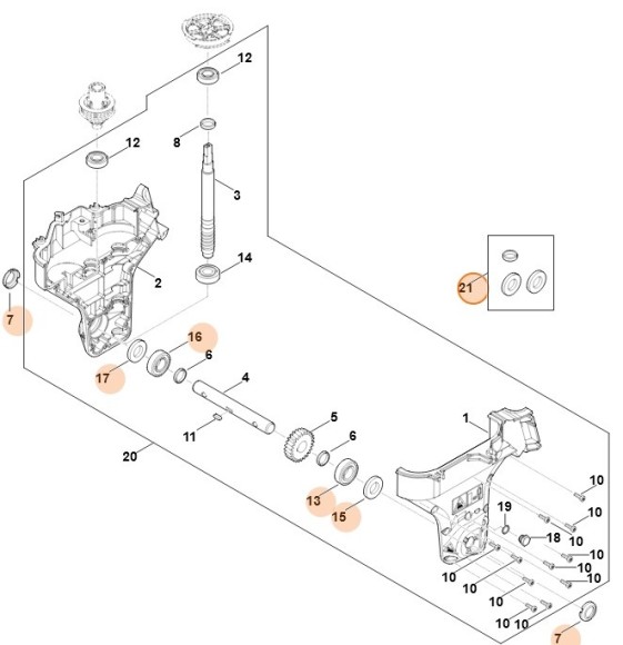 Комплект ущільнень STIHL 62410071006