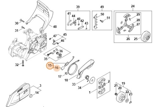 Пружина розтягнення STIHL 11481605500