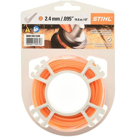 Косильная круглая струна STIHL 2.4мм х 14м (00009302338)