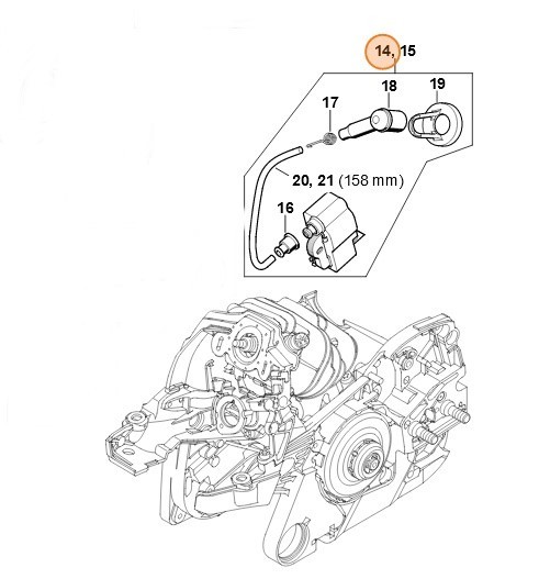 Пристрій управління STIHL 11414004738
