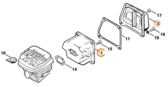 Глушитель выхлопа (11221400604)