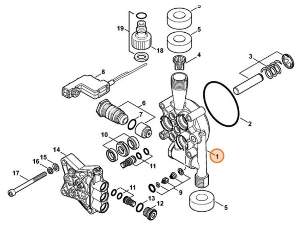 Корпус насоса STIHL 47757004000