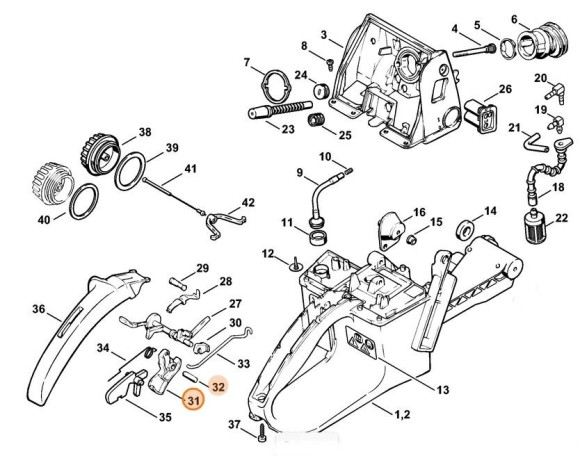 Основной рычаг управления дроссельной заслонкой (11221801500)
