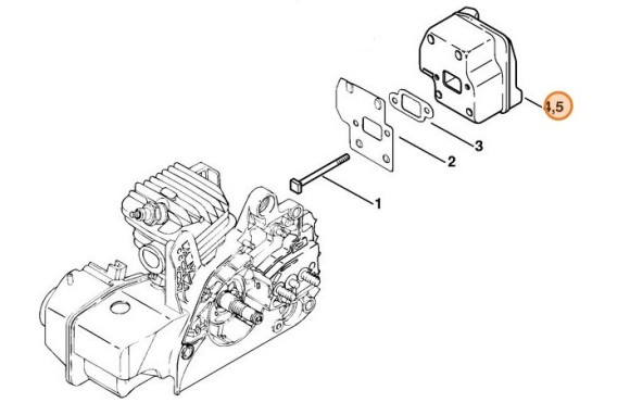 Глушитель выхлопа (11231400611)