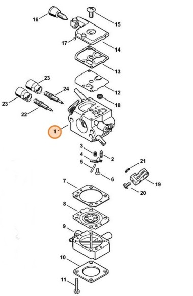 Карбюратор 4134/28 STIHL 41341200628