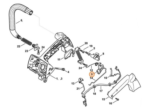 Основной рычаг управления дроссельной заслонкой (11371801500)