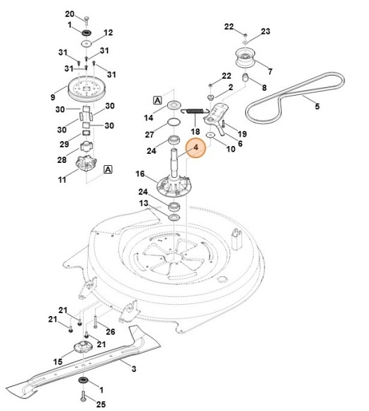 Роликовый нож (61407020700)