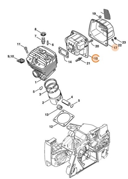Глушитель выхлопа (11241400603)