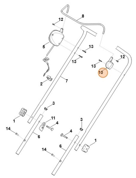 Кронштейн важеля STIHL 63207605200