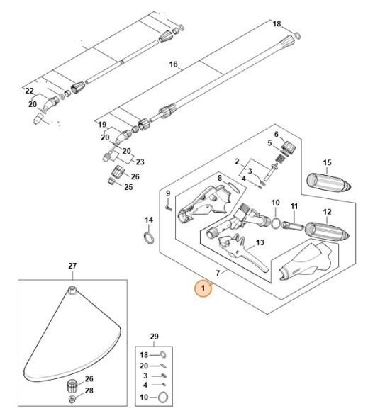 Пістолет-розпилювач STIHL 42555001310