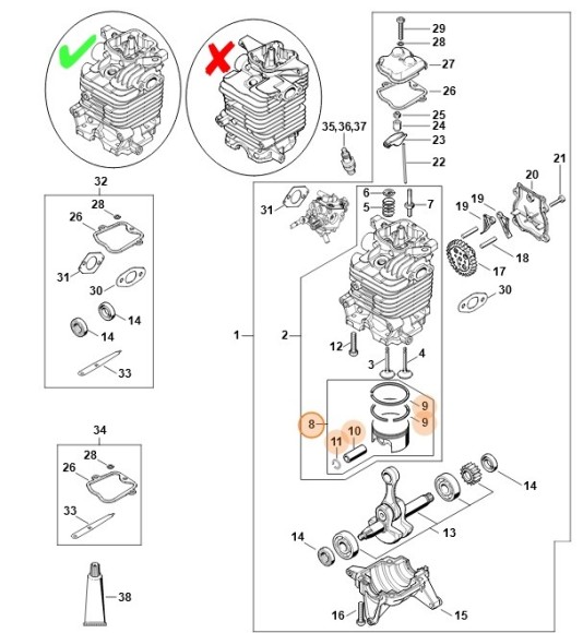 Поршень? 50 мм (42820302005)
