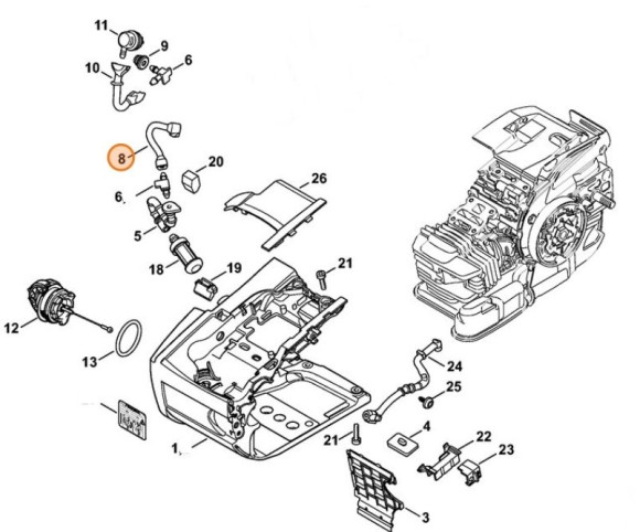 Шланг STIHL 11453587704
