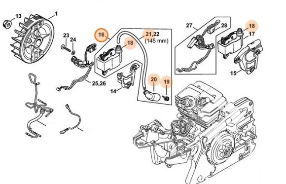 Пристрій управління STIHL 11434004707