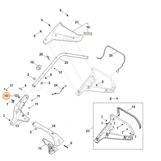 Фіксуючий важіль STIHL WA417636000