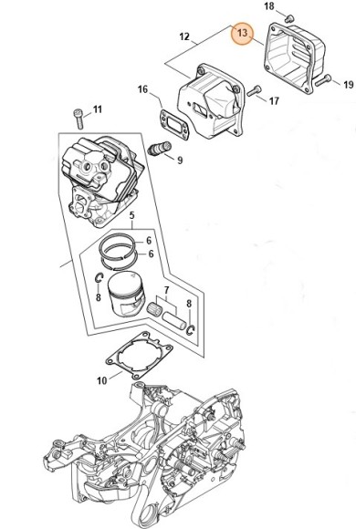 Верхняя крышка (11401450803)