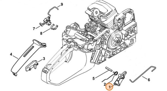 Основной рычаг управления дроссельной заслонкой (11431821000)