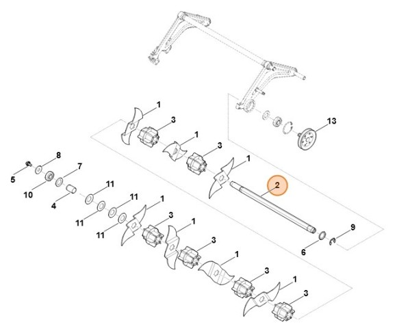 Роликовый нож (62907020705)