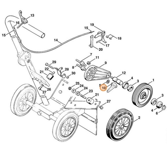 Зажимний важіль M8 STIHL 95820030471