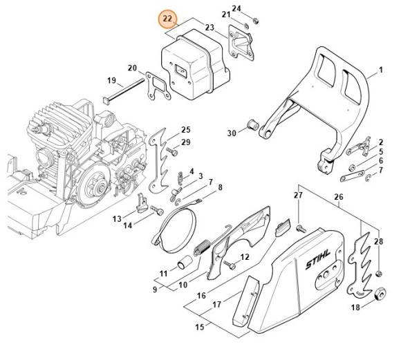 Глушитель выхлопа (11271400601)