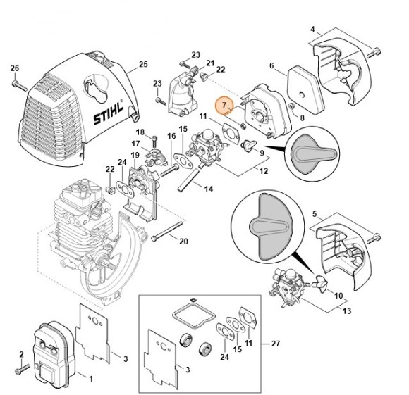 Корпус фільтра STIHL 41801402805