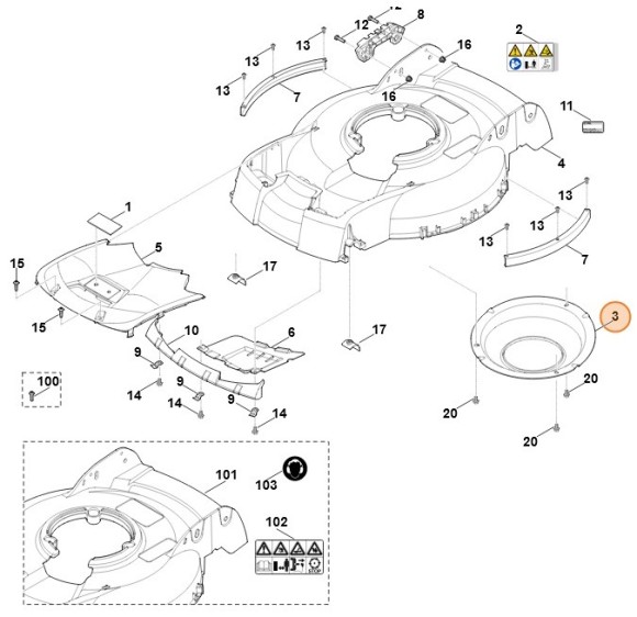 Опора STIHL 63757014101