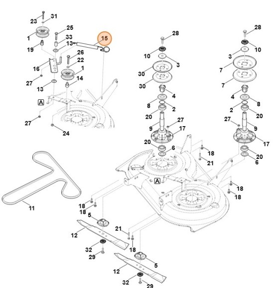 Пружина растяжения (61657801200)