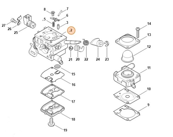 Карбюратор 4147/22 C1Q STIHL 41471200622