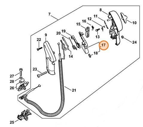 Основной рычаг управления дроссельной заслонкой (41341801500)