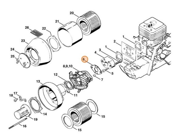 Ущільнення STIHL 11081291102