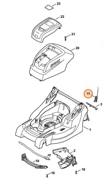 Пружина розтягнення STIHL 63387035110