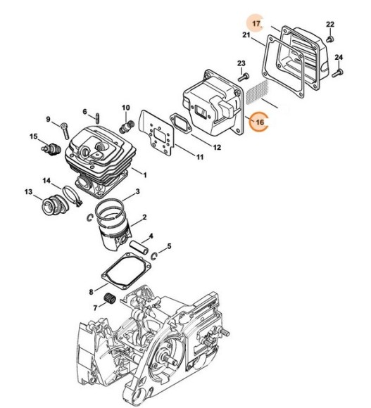 Глушитель выхлопа (11281400650)