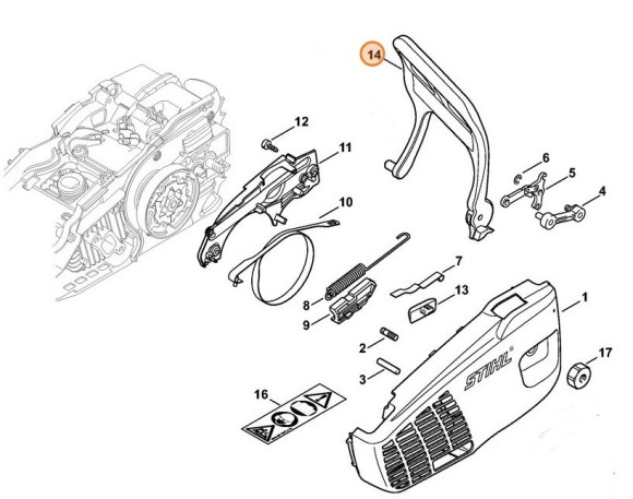 Пристрій для захисту рук STIHL 11377929102