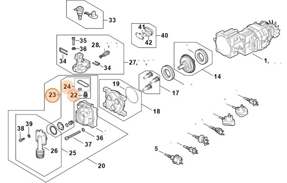 Комплект клапанов (RE027006220)
