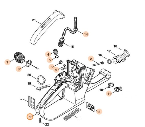 Корпус топливного бака (11213500834)